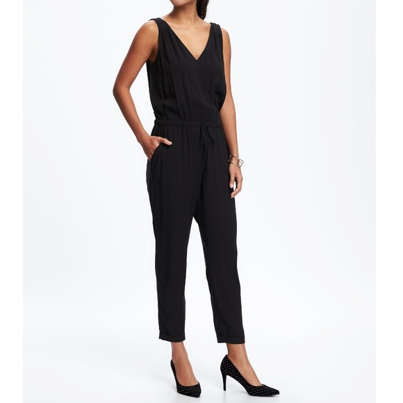 old navy black womens romper